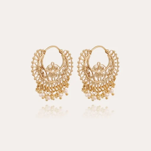 Yuca hoop earrings gold