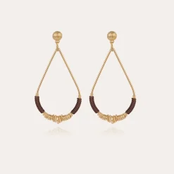 Zizanie earrings small size gold